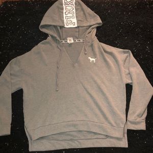 VS PINK gray hoodie